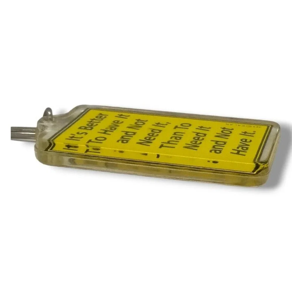 Kalan Its Better To Have It Double Sided Acrylic Keychain-323-Vintage-Novelty